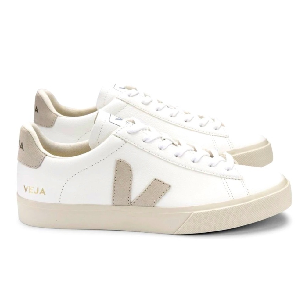 VEJA Campo White/Natural Leather Sneakers 8/39